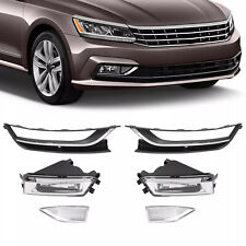 Par de farol de neblina com molduras e acabamento cromado lateral destro+lh para Volkswagen Passat 2012-2015 comprar usado  Enviando para Brazil