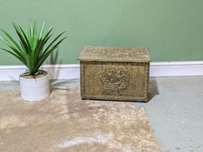Vintage embossed brass for sale  FAKENHAM