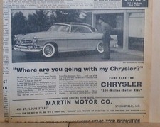 1955 newspaper chrysler for sale  Houlton