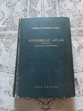 1929 AMERICAN HISTORICAL ATLAS, William Shepherd, COLOR MAPS! comprar usado  Enviando para Brazil