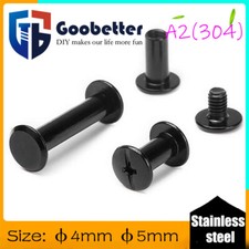 Gürtelschrauben Buchschrauben Schraubnieten Chicagoschrauben Edelstahl Schwarz comprar usado  Enviando para Brazil