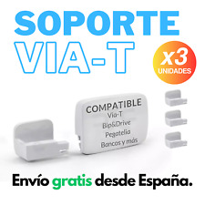 x3 Soporte Telepeaje Via-T Cristal Luna Coche Camión Teletac Peaje Pinza ViaT comprar usado  Enviando para Brazil