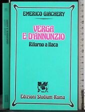 Verga annunzio. ritorno usato  Ariccia