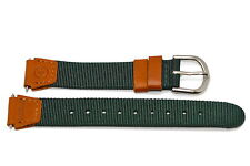TIMEX 18MM VERDE MARROM TECIDO NYLON COURO EXPEDIÇÃO PULSEIRA DE RELÓGIO DE CAMPO comprar usado  Enviando para Brazil