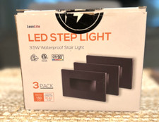 Leon Lite LED luz de degrau pacote com 3 - luzes de escada reguláveis à prova d'água 3,5 watts, usado comprar usado  Enviando para Brazil