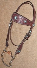 Western leather blue for sale  PONTYCLUN