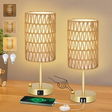 Gold bedside lamps for sale  Brentwood