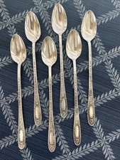 1936 MILDRED banhado a prata 6 colheres de chá gelado por Monarch Plate comprar usado  Enviando para Brazil