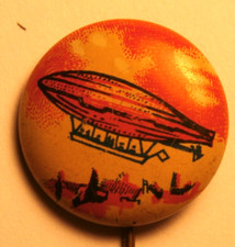 Early zeppelin pinback for sale  Barrington