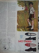 1966 Sapatos Lazy Bones Meninos Meninas Amor Impressão Original Anúncio comprar usado  Enviando para Brazil