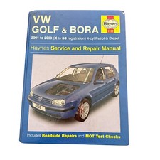 VW Golf and Bora 2001 - 2003 Haynes manual de serviço e reparo comprar usado  Enviando para Brazil
