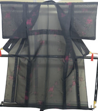 Kimono japonês vintage seda preto Seethrough tradição cara altura 60,62 polegadas, usado comprar usado  Enviando para Brazil