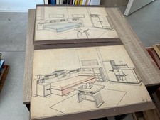 Croquis carton mobilier d'occasion  Eyguières