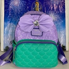 Mini mochila Disney a pequena sereia lantejoulas princesa Ariel comprar usado  Enviando para Brazil
