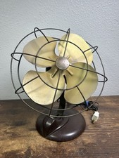Ventilador de mesa General Electric GE baquelite 10" FUNCIONA! Marrom antigo FM10S41 - Testado, usado comprar usado  Enviando para Brazil