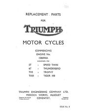 Triumph parts manual for sale  Lexington