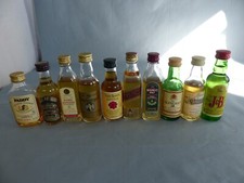 Lot mignonnettes whisky d'occasion  Alsting