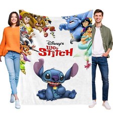 Cobertor Lilo & Stitch para crianças e adultos cobertores macios e aconchegantes presentes comprar usado  Enviando para Brazil
