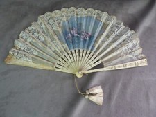 Stunning antique fan d'occasion  Expédié en Belgium