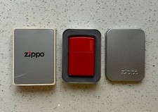 Red zippo genuine for sale  LONDON
