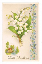 Postcard muguet porte d'occasion  Expédié en Belgium