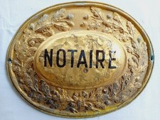 Ancienne enseigne notaire d'occasion  France