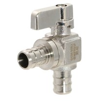 1) 1/2" PEX X 1/2" válvula de parada angular pex, 1/4 volta, porta completa latão sem chumbo NSF comprar usado  Enviando para Brazil