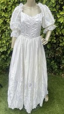 Vintage white satin for sale  LLANDUDNO