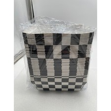 Pacote de forros de cesta de papel quadriculado preto branco para alimentos comprar usado  Enviando para Brazil