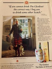 Glenlivet Scotch, anúncio impresso vintage página inteira comprar usado  Enviando para Brazil