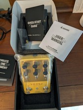 Pedal de efeito Donner Yellow Fall II efeito atraso e ressonância efeito combo 2X2 saída/entrada, usado comprar usado  Enviando para Brazil