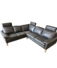 Graue ledercouch motor gebraucht kaufen  Großenhain