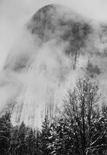 Estera de colección Ansel Adams impresión valle de Yosemite niebla grabado paisaje 1940 10x13 segunda mano  Embacar hacia Mexico
