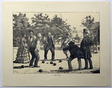 Game bowls 1872. for sale  STOURPORT-ON-SEVERN