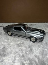 1967 Ford Mustang Custom Eleanor cinza metálico com listras pretas 1:24 comprar usado  Enviando para Brazil
