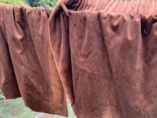 Pair brown velvet for sale  DOWNHAM MARKET
