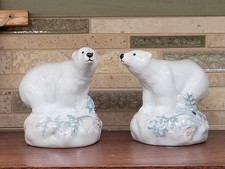 Usado, Pfaltzgraff Urso Polar Sal Pimenta Shakers Decoração de Mesa Branca Natal Inverno comprar usado  Enviando para Brazil