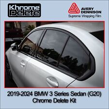 2019-2025 BMW 3 Series Sedan (corpo G20) Chrome Delete Vinyl Overlay (preto brilhante) comprar usado  Enviando para Brazil