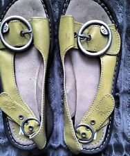 Leather chartreuse green for sale  SOUTHEND-ON-SEA