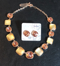 crystal necklace earrings for sale  Stockbridge