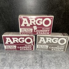 3 ARGO Brillo Almidón de Lavandería Acabado Crujiente 16 OZ Leer segunda mano  Embacar hacia Mexico