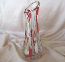VINTAGE ENORME VASO DECORATIVO ITALIANO MURANO VIDRO CRISTAL MULTICOLORIDO comprar usado  Enviando para Brazil