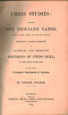 Chess studies: comprising one thousand games, actually played during the last... comprar usado  Enviando para Brazil