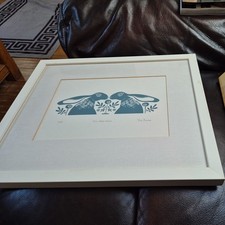 Pair hares canvas for sale Pair hares canvas for sale  GRANTHAM