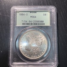 Moeda de dólar de prata 1884-O Morgan, PCGS MS-64 ** Etiqueta verde antiga! comprar usado Moeda de dólar de prata 1884-O Morgan, PCGS MS-64 ** Etiqueta verde antiga! comprar usado  Enviando para Brazil