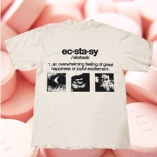 Usado, Camiseta Ecstasy Vintage Gráfica Branca Reimpressão P-5XL comprar usado  Enviando para Brazil