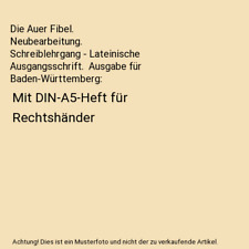 Auer fibel neubearbeitung gebraucht kaufen  Trebbin
