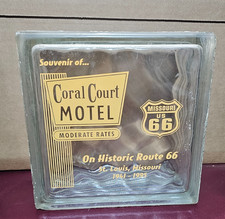 RARO BLOCO DE VIDRO CORAL CORAL MOTEL ROTA HISTÓRICA 66 St. Louis MO. Publicidade, usado comprar usado RARO BLOCO DE VIDRO CORAL CORAL MOTEL ROTA HISTÓRICA 66 St. Louis MO. Publicidade, usado comprar usado  Enviando para Brazil