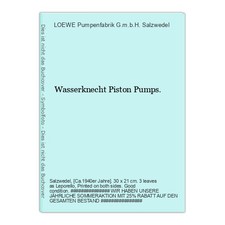 Wasserknecht piston pumps gebraucht kaufen  Berlin