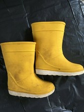 Bottes caoutchouc jaunes d'occasion  France